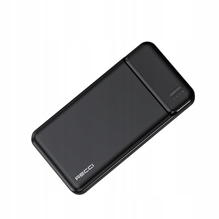 SZYBKI POWERBANK 20000MAH MOCNY SZYBKIE ŁADOWANIE 2,1A USB C + KABEL RECCI