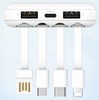 SZYBKI POWERBANK 10000MAH 2.1A Z EKRANEM LED Z KABLAMI 3W1 RECCI
