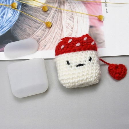 Silikonowe Etui Case Wełna Nakładka do AirPods 1 2