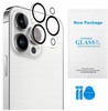PEŁNE SZKŁO NA APARAT OBIEKTYW DO APPLE iphone 15 PRO MAX PREMIUM CLEAR