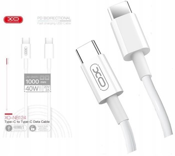 KABEL PRZEWÓD ŁADOWARKA USB-C do USB-C TYP C 40W