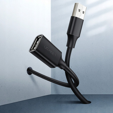 UGREEN KABEL PRZEDŁUŻACZ USB-A USB MĘSKI - ŻEŃSKI 480Mb/s 1M MOCNY