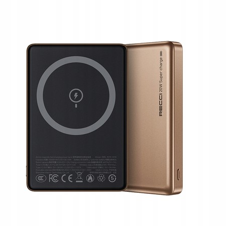 SZYBKI POWERBANK DO MAGSAFE MAGNETYCZNY BEZPRZEWODOWY 10000MAH 20W ARMOR MOC