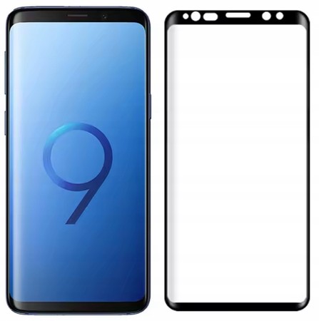 SZKŁO HARTOWANE PEŁNE SZYBKA do SAMSUNG GALAXY S9 PLUS ZESTAW OCHRONA
