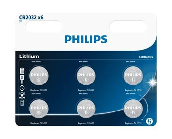 BATERIA LITOWA PHILIPS CR2032 6 szt.