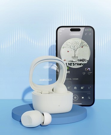 SŁUCHAWKI BEZPRZEWODOWE BLUETOOTH 5.3 DOUSZNE + POWERBANK KABEL TWS RECCI