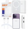 SZYBKI POWERBANK DO MAGSAFE MAGNETYCZNY BEZPRZEWODOWY 10000MAH PD 20W RECCI
