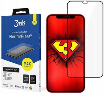 3MK Szkło Hybrydowe do iPhone 12 i 12 Pro Zestaw