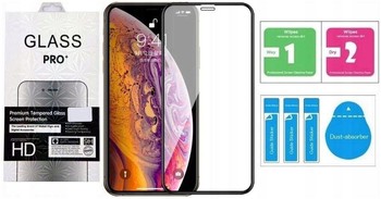 Szkło Hartowane 9H 5D do iPhone Xr 11 Zestaw BOX