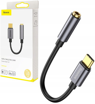 BASEUS ADAPTER PRZEJŚCIÓWKA USB-C do 3,5 MM JACK POZŁACANY