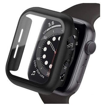 2w1 ETUI CASE DO APPLE WATCH 9 8 7 45MM PEŁNA OCHRONA 360 CZARNE