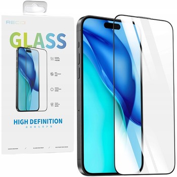 SZKŁO HARTOWANE 9H DO iphone 15 PRO MAX NA CAŁY EKRAN SZYBKA PEŁNE RECCI