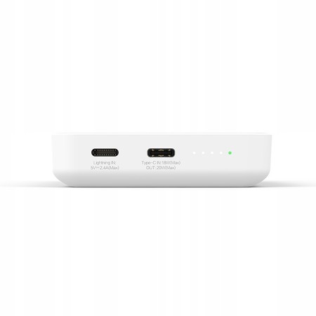 SZYBKI POWERBANK DO MAGSAFE MAGNETYCZNY BEZPRZEWODOWY 10000MAH PD 20W RECCI