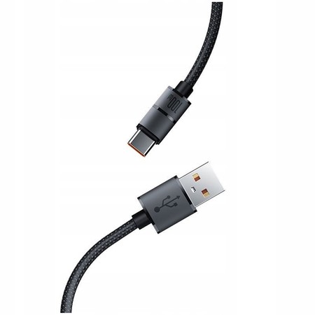 MOCNY KABEL USB-C - USB 1,2m w oplocie SZYBKIE ŁADOWANIE 100W QC 4 PD RECCI