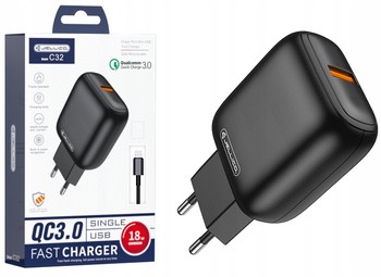 JELLICO ŁADOWARKA SIECIOWA 18W USB 3.0 + LIGHTNING