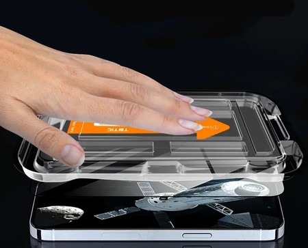 SZKŁO PRYWATYZUJĄCE DO IPHONE 11 XR Z RAMKĄ DO MONTAŻU ŁATWY MONTAŻ