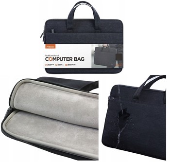 FUTERAŁ ELEGANCKA TORBA DO LAPTOPA DO 15,4 15,6 16 " CALI RECCI WODOODPORNA
