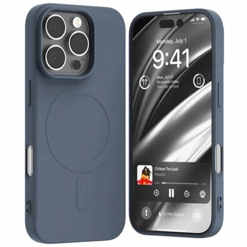 ETUI MERCURY SILIKON CASE DO iPHONE 16 PRO MAX DO MAG SAFE Z MIKROFIBRĄ