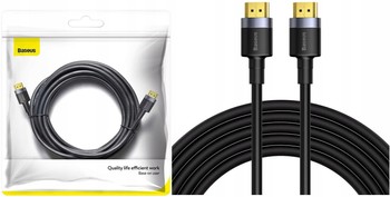 Przewód Kabel Baseus HDMI 2.0 4K 60Hz 5m 3D Full