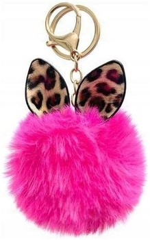 Zawieszka Brelok Puchata Futrzana Kulka Pompon