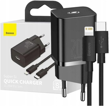 BASEUS ŁADOWARKA DO IPHONE 12 11 USB-C 20W + KABEL