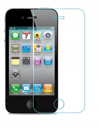 Szkło Hartowane 9H do iPhone 4 4s Pełny Zestaw