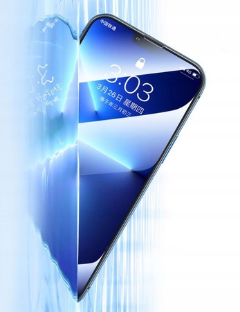SZKŁO Z FILTREM ŚWIATŁA NIEBIESKIEGO SZYBKA do IPHONE 14 PRO MAX RECCI