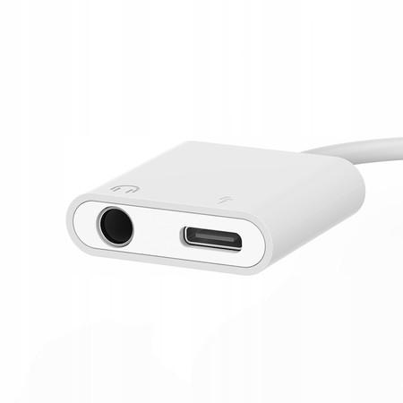 PRZEJŚCIÓWKA ADAPTER USB-C USB C + AUX 3,5 MM DO SŁUCHAWEK RECCI