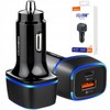 ŁADOWARKA SAMOCHODOWA LED USB i USB-C 20W PD QC 3.0 3A DO ZAPALNICZKI RECCI