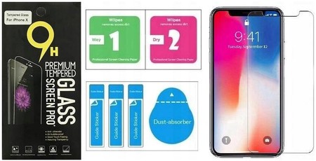 Szkło Hartowane 9H do Apple iPhone X Xs 11 Pro