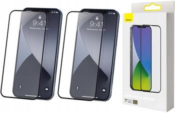 2x SZKŁO HARTOWANE BASEUS PEŁNE 5D iPhone 12 Mini
