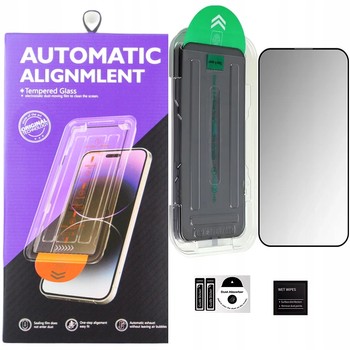 SZKŁO PRYWATYZUJĄCE DO IPHONE 12 PRO MAX Z RAMKĄ DO MONTAŻU ŁATWY MONTAŻ