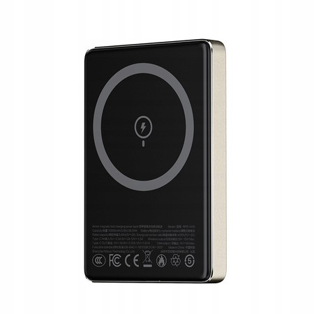 SZYBKI POWERBANK DO MAGSAFE MAGNETYCZNY BEZPRZEWODOWY 10000MAH 20W ARMOR MOC