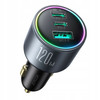 ŁADOWARKA SAMOCHODOWA Z KABLEM 120W 5A PD QC 3.0 USB-A 2x USB-C JOYROOM