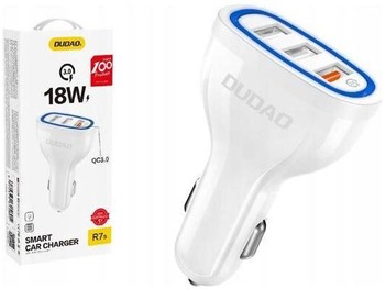 Ładowarka Samochodowa Szybka 3x USB 2.4 A 18W BOX