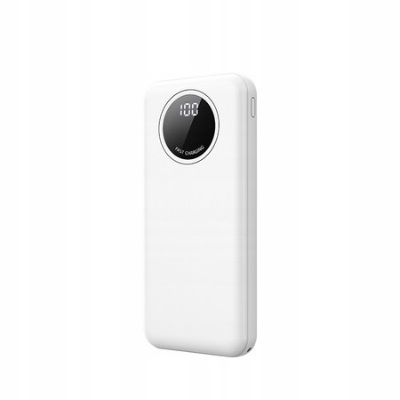 SZYBKI POWERBANK 10000MAH 2.1A Z EKRANEM LED Z KABLAMI 3W1 RECCI
