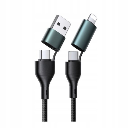 SZYBKI KABEL 4w1 LIGHTNING / MICRO USB / TYP-C