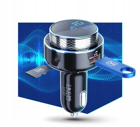 3MK TRANSMITER FM bluetooth ładowarka MP3 USB 20W