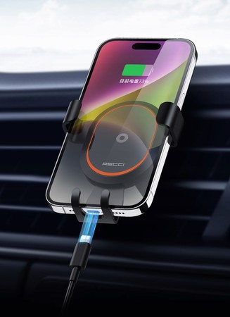 UCHWYT SAMOCHODOWY NA TELEFON GRAWITACYJNY W KRATKĘ NAWIEWU RECCI