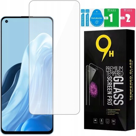 SZKŁO HARTOWANE do OPPO RENO 8 5G SZYBKA 9H OCHRONA EKRANU ZESTAW