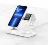 STOJAK Z ŁADOWARKA BEZPRZEWODOWA DO IPHONE / WATCH / AIRPODS 15W RECCI