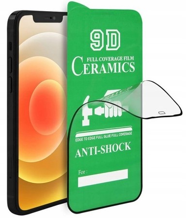 SZKŁO CERAMICZNE FOLIA 9D DO iPHONE 14 PRO ZESTAW