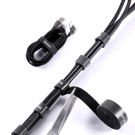BASEUS TAŚMA RZEP DO KABLI ORGANIZER NA KABLE OPASKA 50CM REGULOWANA MOCNA