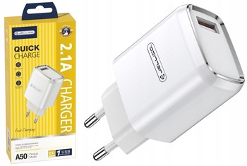JELLICO SZYBKA ŁADOWARKA SIECIOWA USB 2.1A