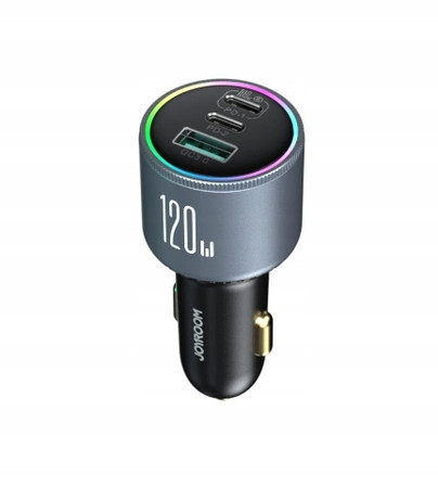 ŁADOWARKA SAMOCHODOWA Z KABLEM 120W 5A PD QC 3.0 USB-A 2x USB-C JOYROOM