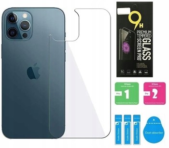 SZKŁO NA TYŁ PLECY DO iPHONE 15 PRO OCHRONA PLECKÓW ZESTAW