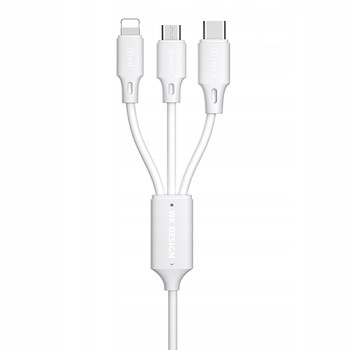 SZYBKI KABEL 3w1 LIGHTNING / MICRO USB / TYP-C