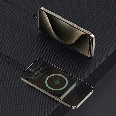 SZYBKI POWERBANK DO MAGSAFE MAGNETYCZNY BEZPRZEWODOWY 10000MAH 20W ARMOR MOC