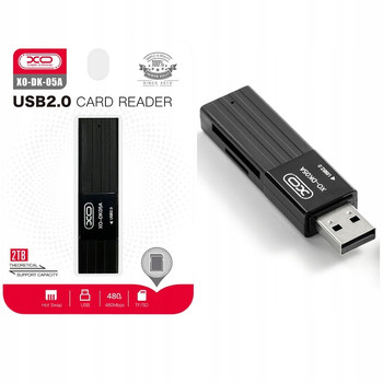 CZYTNIK KART PAMIĘCI USB 2.0 DO 2 TB MICRO SD I SD SZYBKI 480Mbs