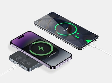 SZYBKI POWERBANK DO MAGSAFE BEZPRZEWODOWY 5000 20W PD + KABEL USB C RECCI